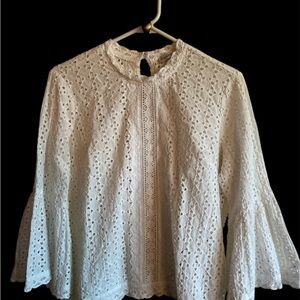 Elegant White Lace Blouse